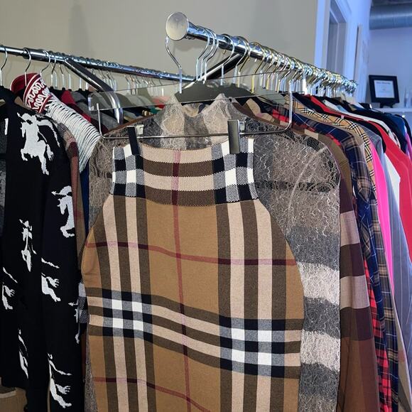 Burberry Kammie Check Skirt in Birch Brown - Picture 13 of 17